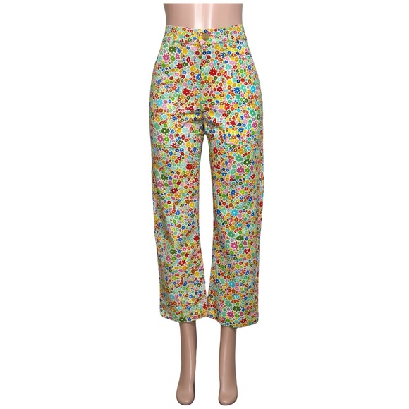 BIG BUD PRESS Work Pants, Blossom Floral Print, XS - Picture 13 of 16